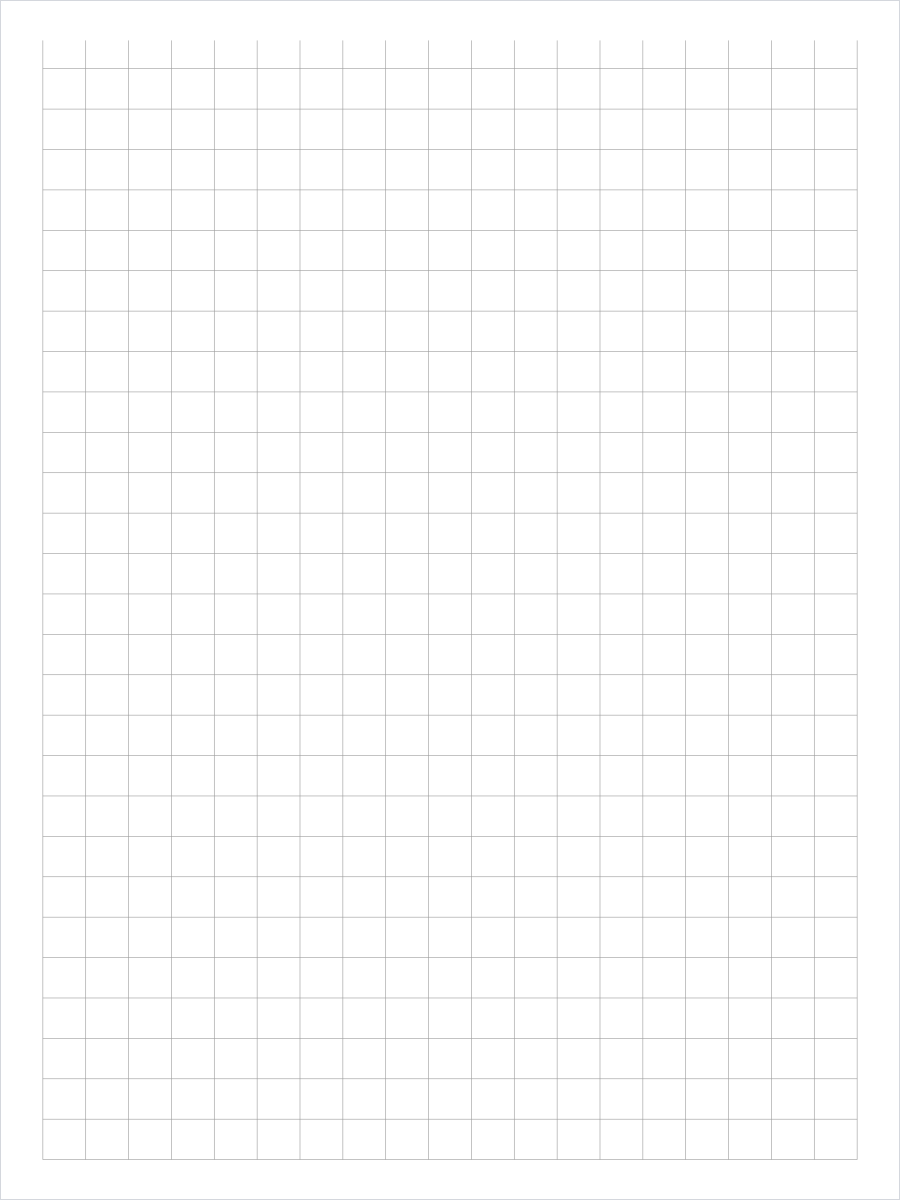 1 cm grid paper PDF preview for A4 paper